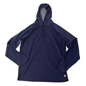 Solaris Active Navy Blue Hooded Athletic‎ Sweatshirt